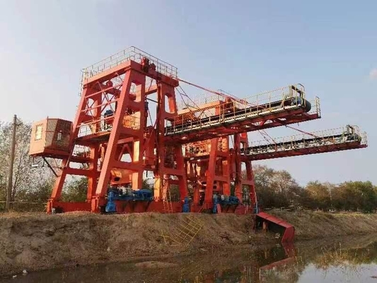 Descarregador da cubeta de corrente para o descarregamento da pedra calcária do Railcar