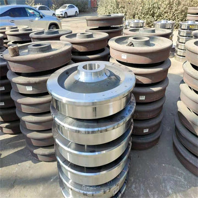 Grande parte de aço forjada que faz à máquina fazer à máquina resistente da roda do aço do guia
