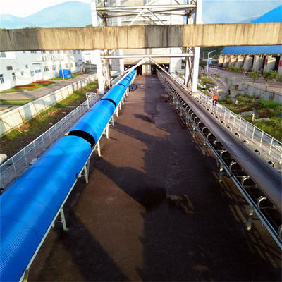 Sistema da correia transportadora do aço carbono para o armazenamento do transporte da grão de carvão do minério