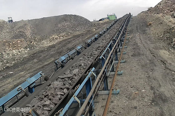 Transporte de correia curvado interurbano para segurar materiais de maioria