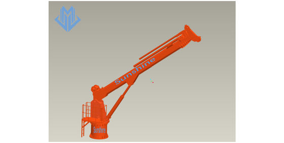 embarcação telescópica de Marine Crane For Onboard Multi Purpose do crescimento de 3t30m