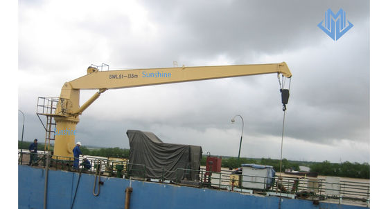 Crescimento duro Marine Crane For General Cargo Handling do certificado 5t15m do ABS