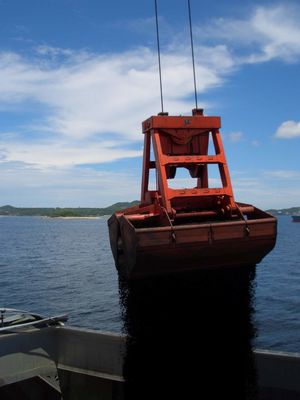 Medidor de controle remoto sem fio do cubo da cubeta 15 da garra da parte superior