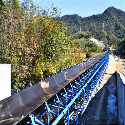 Sistema de transporte de correia curvado material da maioria interurbano