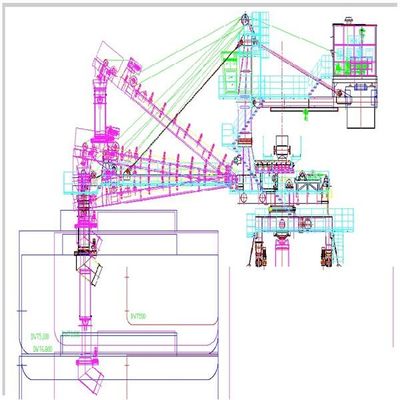 Tipo carregador da correia da continuidade da capacidade de carga 4000t/H do navio