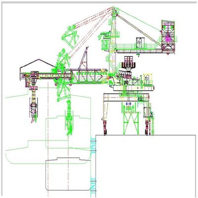 Tipo carregador da correia de Tph da capacidade 600 do navio para os materiais de maioria que carregam para enviar