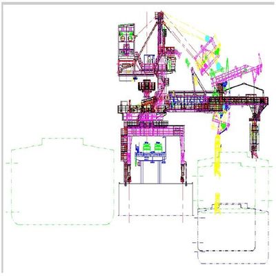 Tipo carregador da correia de Tph da capacidade 600 do navio para os materiais de maioria que carregam para enviar