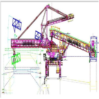 Tipo carregador da correia de Tph da capacidade 600 do navio para os materiais de maioria que carregam para enviar