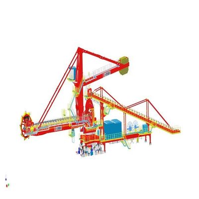 Curral material da maioria que empilha e que recupera o equipamento para o armazenamento de carvão