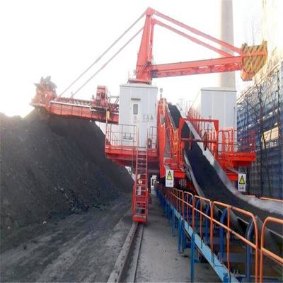 Empilhador e Reclaimer do curral com roda da cubeta