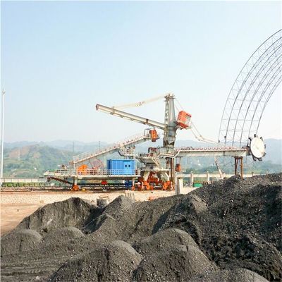 Empilhador e Reclaimer do curral com roda da cubeta