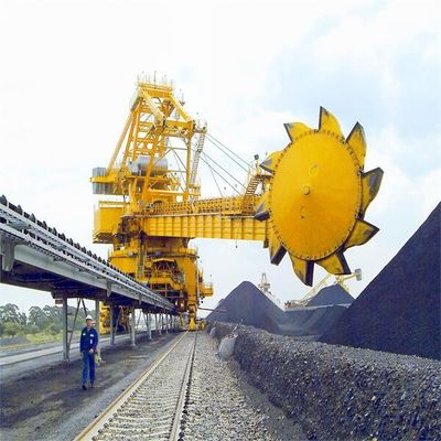 Empilhador e Reclaimer do curral com roda da cubeta