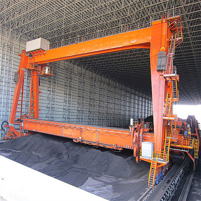 Tipo Reclaimer combinado do pórtico do empilhador da roda da cubeta para o curral