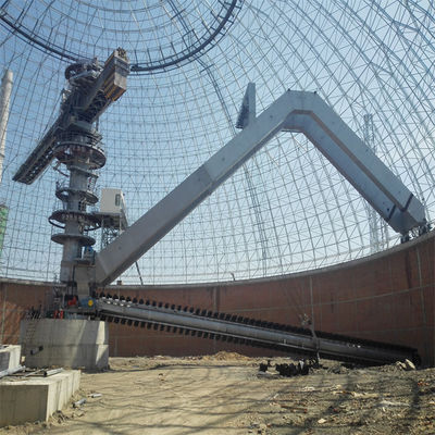 Curral circular que empilha e que recupera o sistema para o central elétrica ateado fogo carvão