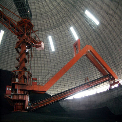 Empilhador 2000 e Reclaimer do curral da capacidade de Tph para o transporte de materiais maioria