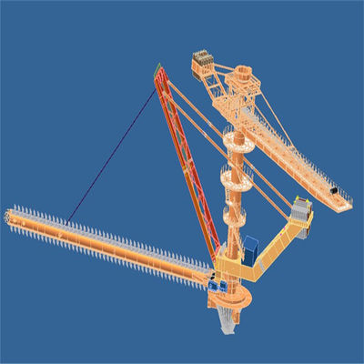 Sistema do empilhador e do Reclaimer para o curral de carvão 2200 t/h