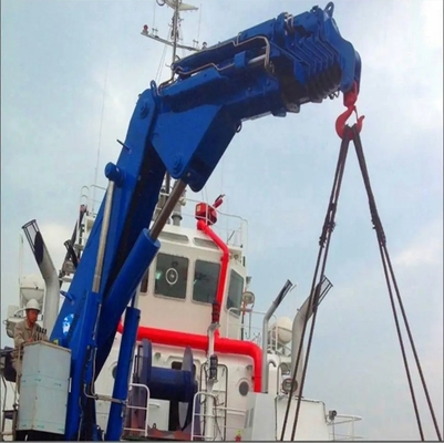 Junta hidráulica elétrica Jib Marine Crane e guindaste a pouca distância do mar